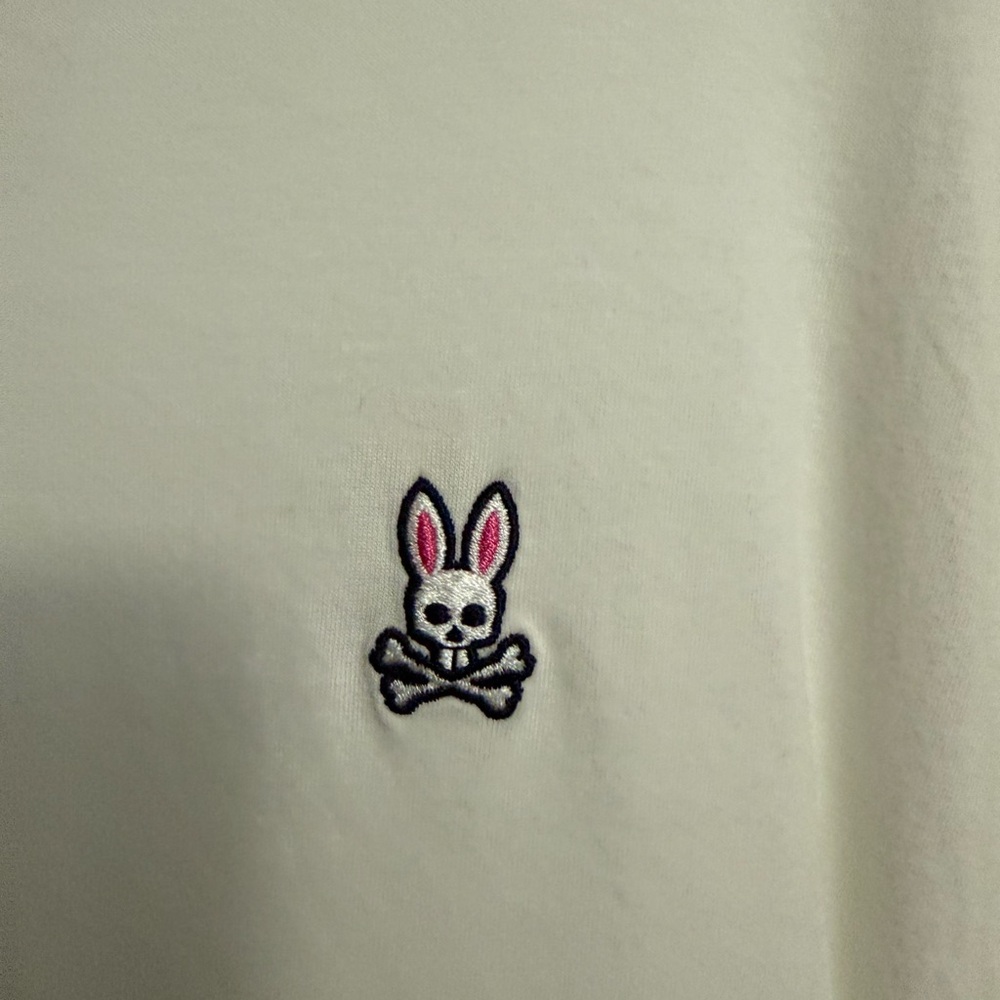 Psycho Bunny Cream T-Shirt with Skull Logo